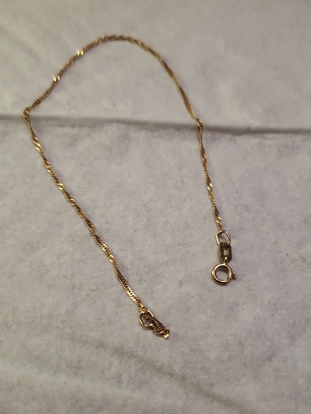 #1) 10K Gold Bracelet 7.5"